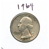 1964 Washington Silver Quarter