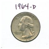 1964-D Washington Silver Quarter