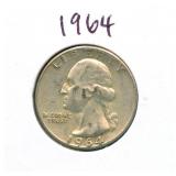 1964 Washington Silver Quarter