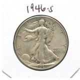 1946-S Walking Liberty Silver Half Dollar