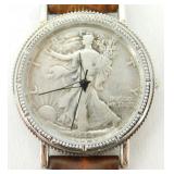 Genuine Walking Liberty Half Dollar Watch -