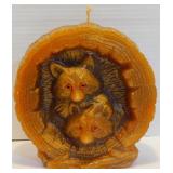 Vintage 3D Raccoon Candle by Forest Fancies