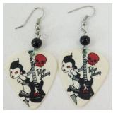 Be Picky Tattoo Johnny Guitar Pick Earrings