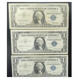 Series 1957, 1957-A & 1957-B One Dollar Bill Blue