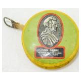 Early John Deere Tape Measure with Patent Dates -