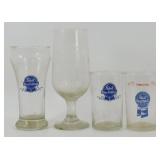 * 4 Beer Glasses