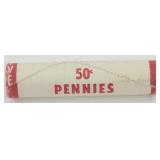 Roll of Uncirculated 1974 Lincoln Memorial Cents