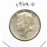 1964-D Kennedy Silver Half Dollar