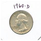 1960-D Washington Silver Quarter