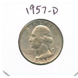 1957-D Washington Silver Quarter