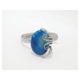 Handcrafted Blue Agate Fork Bracelet
