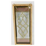 * Stained Glass in Oak Frame - 20" x 9"