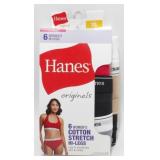 New 6 Pack of Hanes Originals Cotton Stretch