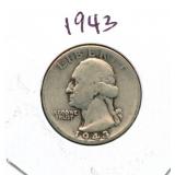 1943 Washington Silver Quarter