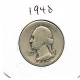 1940 Washington Silver Quarter