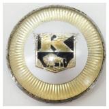 Vintage KAISER Buffalo Bison Auto EMBLEM BADGE -