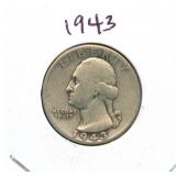 1943 Washington Silver Quarter