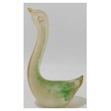 * Vintage Multi-Colored Glass Bird - 6" Tall