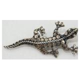 Lizard Pin or Pendant - Tail Marked 925