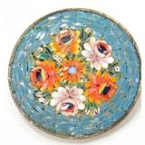 Vintage Micro Mosaic Brooch - Marked Italy on