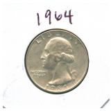 1964 Washington Silver Quarter