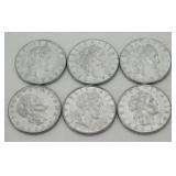 (1) 1977 50 Lire "Republic Italiana" Coin, (2)