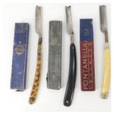 Lot of 3 Antique Straight Razors