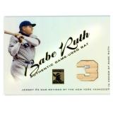 2001 Topps Tribute Patch Babe Ruth Authentic