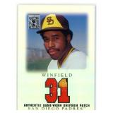 2001 Topps Tribute Patch Dave Winfield Authentic