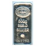 Istanbul Gold Refinery IGR 500g Silver Bar 999.0