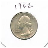 1952 Washington Silver Quarter