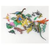 Collection of Vintage Plastic Dinosaur Toys