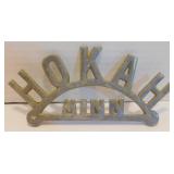 Vintage Cast Metal License Plate Topper
