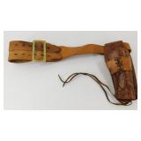 Leather Gun Holster and Belt
