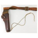 Leather Gun Holster and Belt