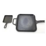* Lodge Cast Iron Square Skillets - One 12"