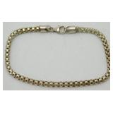 Vintage Sterling Silver Large Box/Venetian Link