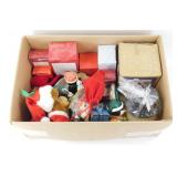 ** Box Full of Christmas Decorations