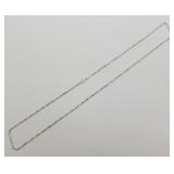 Sterling Silver Long Necklace - 4.49 Grams