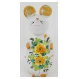 * Vintage Pottery Mouse Bank - Marked Italy,