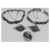Vintage Siam (Thai) Dancing Goddess 5 Piece Set -