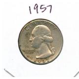 1957 Washington Silver Quarter