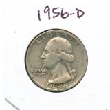 1956-D Washington Silver Quarter