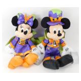 Disney Halloween Mickey & Minnie Mouse Plush Set