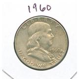 1960 Franklin Silver Half Dollar