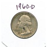 1960-D Washington Silver Quarter