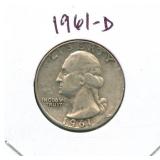 1961-D Washington Silver Quarter