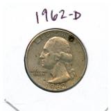1962-D Washington Silver Quarter