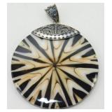Merau 925 Indonesia Pendant Enhancer - Black and