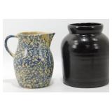 * Vintage Albany Small Jug and a Blue Spongeware